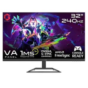 GAMEON 32" FHD, 240Hz, 1ms Flat Gaming Monitor - Black (HDMI 2.1 Console Compatible) - Tashqila