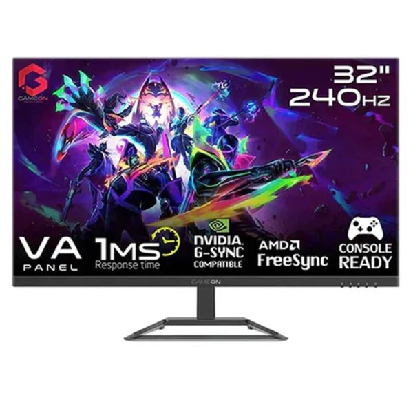 GAMEON 32" FHD, 240Hz, 1ms Flat Gaming Monitor - Black (HDMI 2.1 Console Compatible) - Tashqila