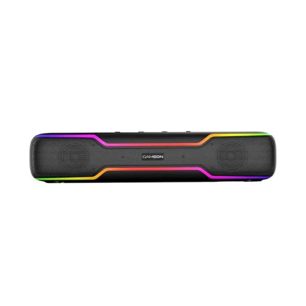 GAMEON Dominator Blaze Wireless RGB Gaming Soundbar - Black - Tashqila