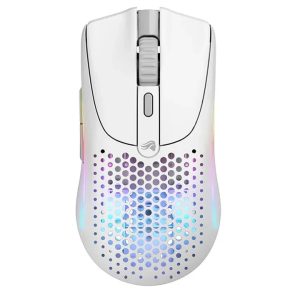 Glorious Model O2 Mini Wireless Gaming Mouse - Matte White - Tashqila