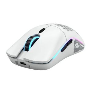 Glorious Model O Minus Wireless Gaming Mouse - Matte White - Tashqila