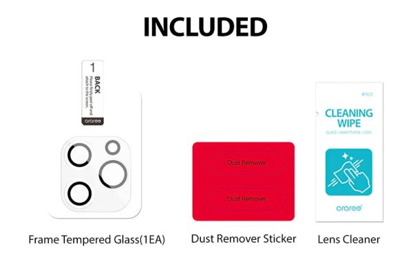 Araree C-Sub Core Camera Lens Tempered Glass For iPhone 12 - Clear - Tashqila