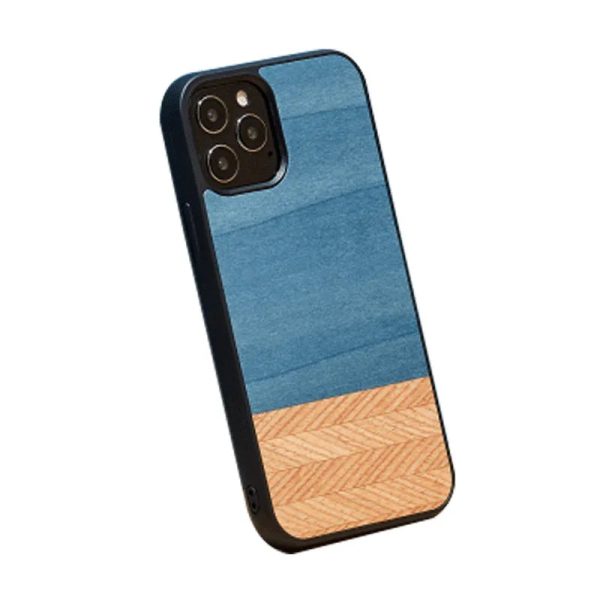 Man & Wood Case For iPhone 12 / 12 Pro - Denim - Tashqila