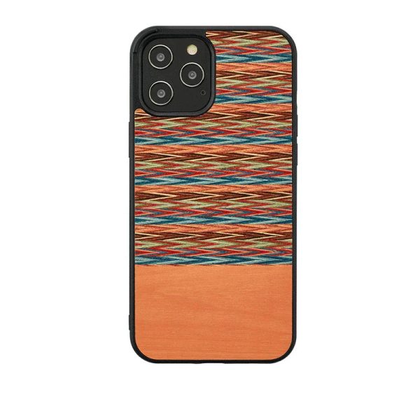 Man & Wood Case For iPhone 12 / 12 Pro - Browny Check - Tashqila