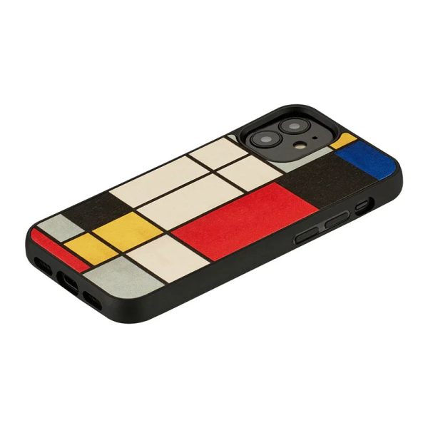 Man & Wood Case For iPhone 12 / 12 Pro - Mondrian Wood - Tashqila