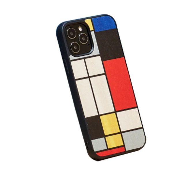 Man & Wood Case For iPhone 12 / 12 Pro - Mondrian Wood - Tashqila
