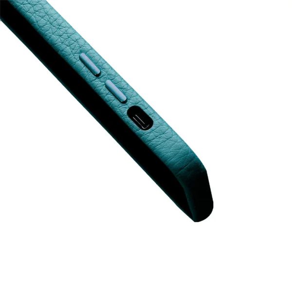 Melkco iPhone 12 Pro Max Origin Paris Premium Leather Cover - Lake Blue - Tashqila