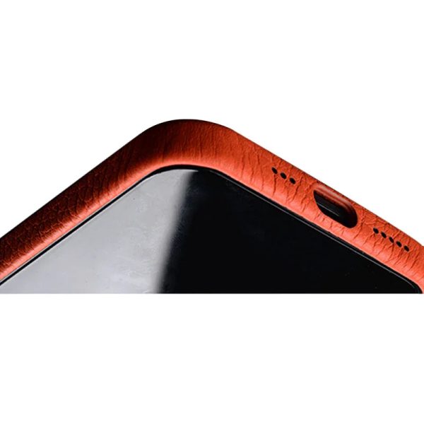 Melkco iPhone 12 Pro Max Origin Paris Premium Leather Cover - Orange - Tashqila