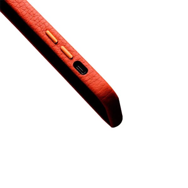 Melkco iPhone 12 Pro Max Origin Paris Premium Leather Cover - Orange - Tashqila