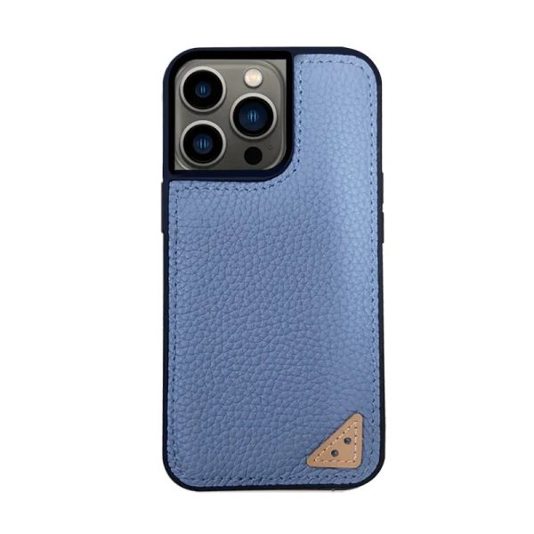 Melkco iPhone 13 Pro Ingenuity Series Premium Leather Cover - Blue - Tashqila