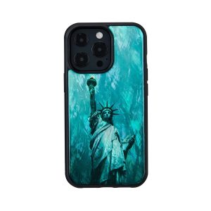 Ikins Series Cover For iPhone 13 Pro - Statue Of Liberty - Tashqila