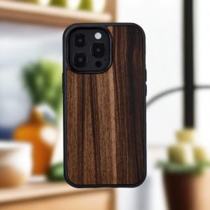 Man & Wood Series Cover For iPhone 13 Pro - Ebony - Tashqila