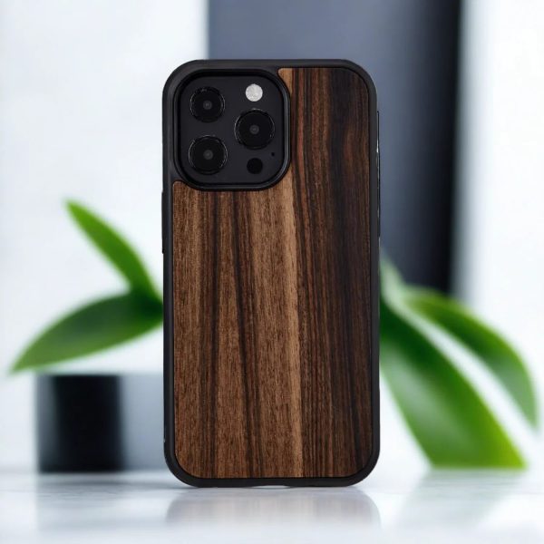 Man & Wood Series Cover For iPhone 13 Pro - Ebony - Tashqila