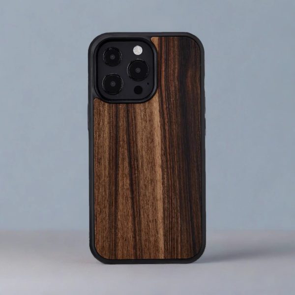 Man & Wood Series Cover For iPhone 13 Pro - Ebony - Tashqila