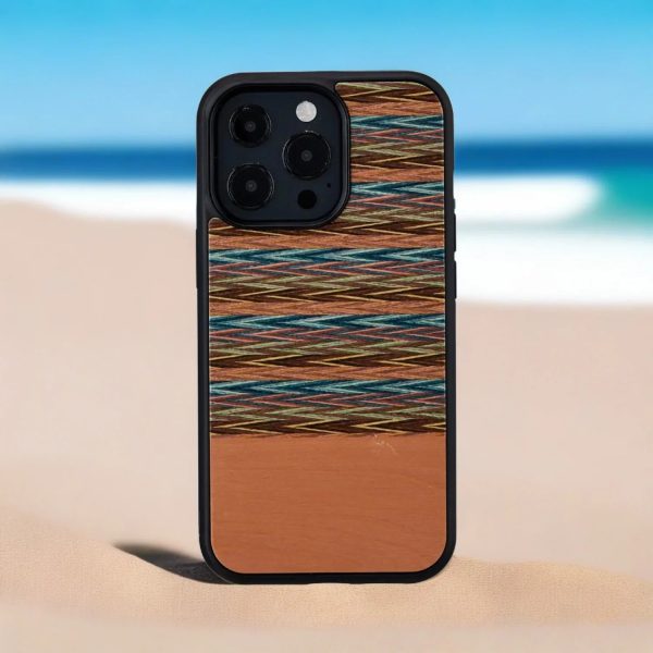 Man & Wood Series Cover For iPhone 13 Pro - Browny Check - Tashqila