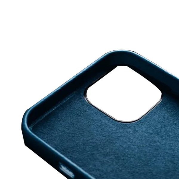 Melkco iPhone 13 Pro Max Origin Paris Leather Cover - Lake Blue - Tashqila