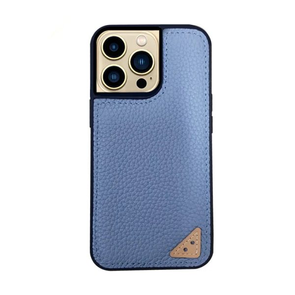 Melkco iPhone 13 Pro Max Ingenuity Series Premium Leather Cover - Blue - Tashqila