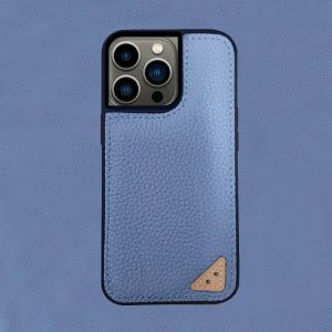 Melkco iPhone 13 Pro Max Ingenuity Series Premium Leather Cover - Blue - Tashqila