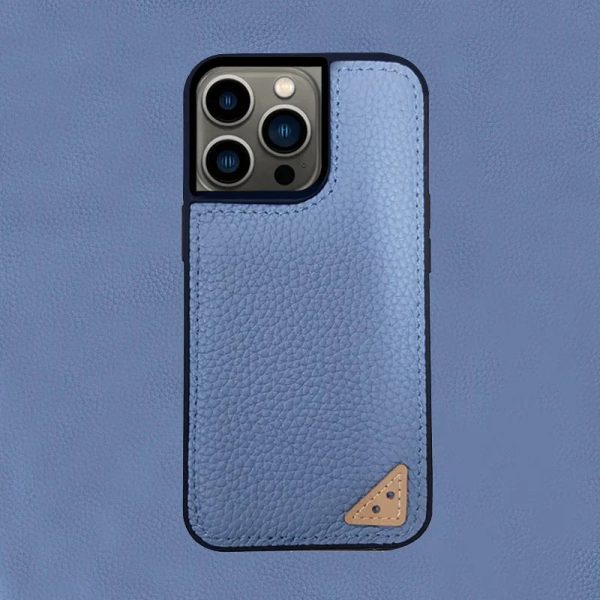 Melkco iPhone 13 Pro Max Ingenuity Series Premium Leather Cover - Blue - Tashqila
