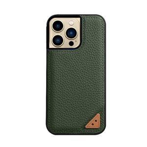 Melkco iPhone 13 Pro Max Ingenuity Series Premium Leather Cover - Green - Tashqila