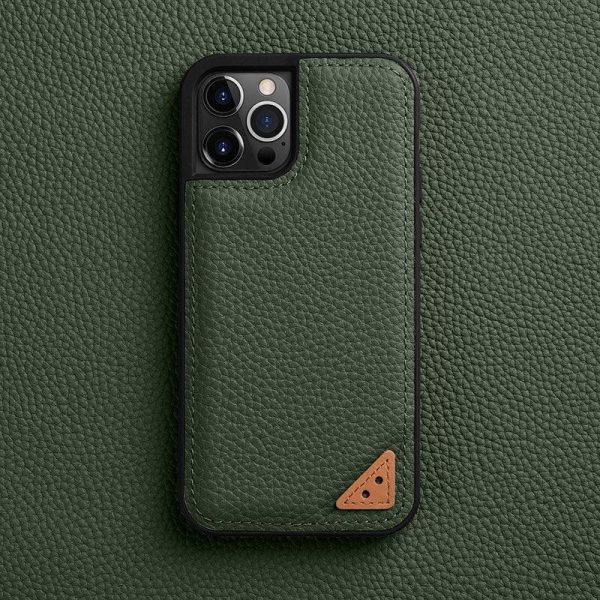 Melkco iPhone 13 Pro Max Ingenuity Series Premium Leather Cover - Green - Tashqila