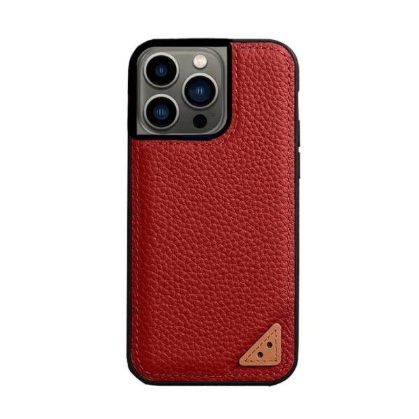 Melkco iPhone 13 Pro Max Ingenuity Series Premium Leather Cover - Orange - Tashqila