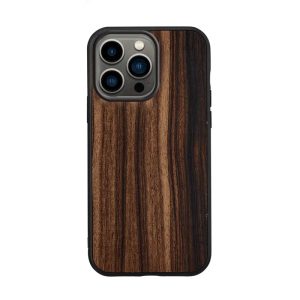 Man & Wood Series Cover For iPhone 13 Pro Max - Ebony - Tashqila