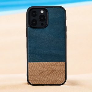 Man & Wood Series Cover For iPhone 13 Pro - Denim - Tashqila