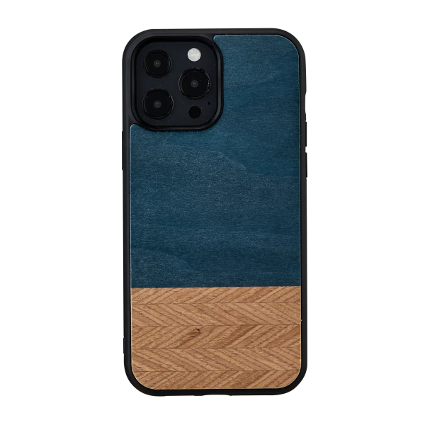Man & Wood Series Cover For iPhone 13 Pro - Denim - Tashqila
