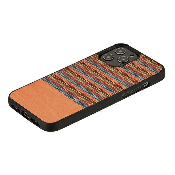 Man & Wood Series Cover For iPhone 13 Pro Max - Browny Check - Tashqila
