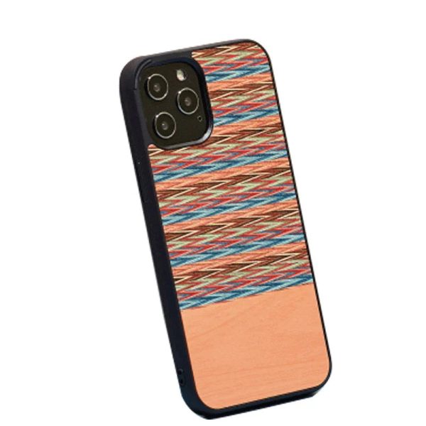 Man & Wood Series Cover For iPhone 13 Pro Max - Browny Check - Tashqila