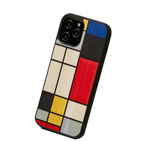 Man & Wood Series Cover For iPhone 13 Pro Max - Mondrain Wood - Tashqila