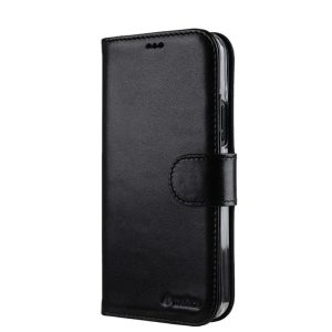 Melkco iPhone 14 Pro Max Book Type Premium Leather Cover - Black - Tashqila