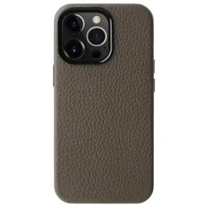 Melkco iPhone 14 Pro Max Origin Paris Premium Leather Magsafe Cover - Grey - Tashqila