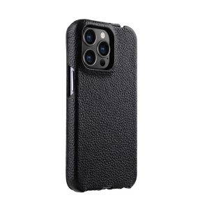 Melkco iPhone 14 Pro Jacka Series Premium Leather Cover - Black - Tashqila