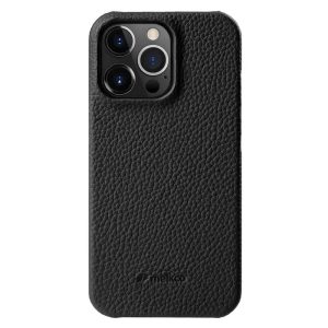 Melkco iPhone 14 Pro Premium Leather Magsafe Cover - Black - Tashqila