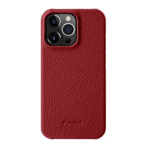 Melkco iPhone 14 Pro Premium Leather Magsafe Cover - Red - Tashqila