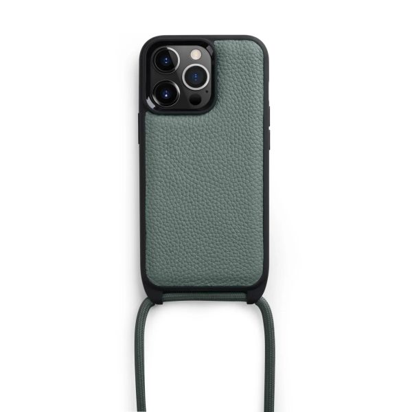 Melkco iPhone 14 Pro Strap Series Leather Case - Space Grey - Tashqila
