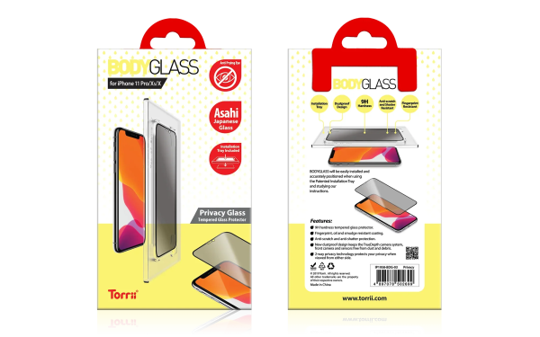 Torrii Bodyglass For iPhone 11 Pro - Privacy - Tashqila