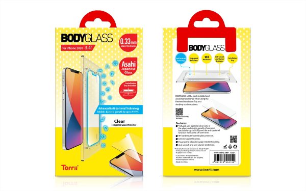 Torrii Bodyglass Anti-Bacterial Coating For iPhone 12 Mini - Clear - Tashqila