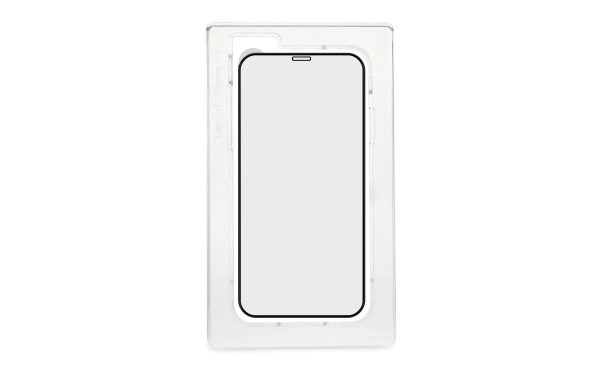 Torrii Bodyglass Anti-Bacterial Coating Full Coverage Curved For iPhone 12 & 12 Pro - Black - Tashqila