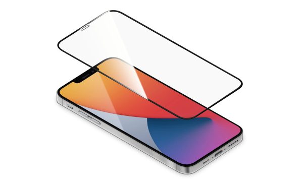 Torrii Bodyglass Anti-Bacterial Coating Full Coverage Curved For iPhone 12 & 12 Pro - Black - Tashqila