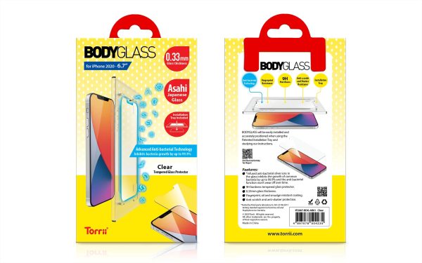 Torrii Bodyglass Anti-Bacterial Coating For iPhone 12 Pro Max - Clear - Tashqila