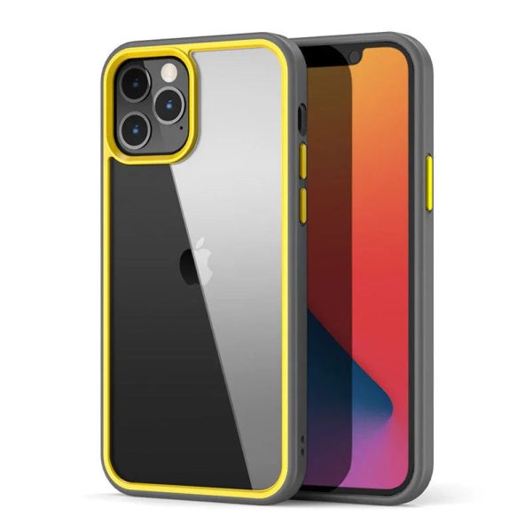 Torrii Torero Case For iPhone 12 Pro Max - Gray/Yellow - Tashqila