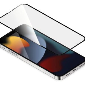 Torrii Bodyglass Screen Protector For iPhone 13/13 Pro Anti-Bacterial Coating - Full Coverage - Black - Tashqila
