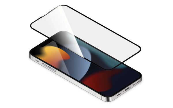 Torrii Bodyglass Screen Protector For iPhone 13/13 Pro Anti-Bacterial Coating - Full Coverage - Black - Tashqila