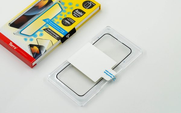 Torrii Bodyglass Screen Protector For iPhone 13/13 Pro Anti-Bacterial Coating - Full Coverage - Black - Tashqila