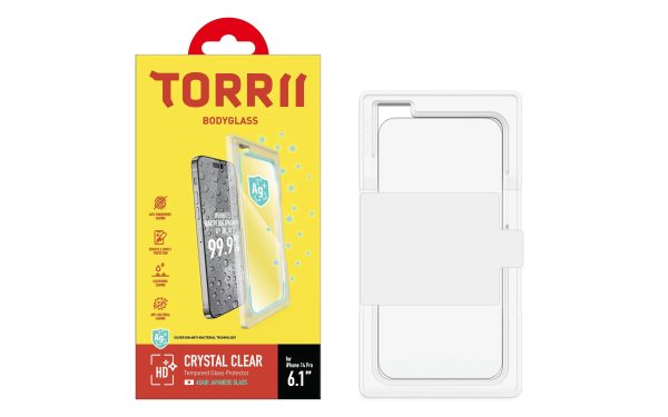 Torrii Bodyglass Screen Protector Anti-Bacterial Coating For iPhone 14 Pro – Clear - Tashqila