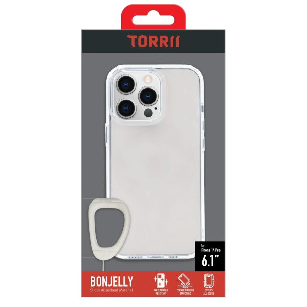 Torrii Bonjelly Case Anti-Bacterial Coating For iPhone 14 Pro - Clear - Tashqila