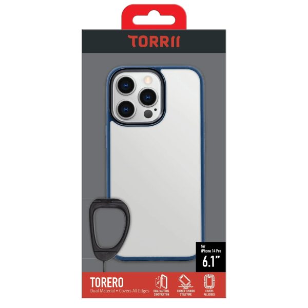 Torrii Torero Case Anti-Bacterial Coating For iPhone 14 Pro - Blue - Tashqila